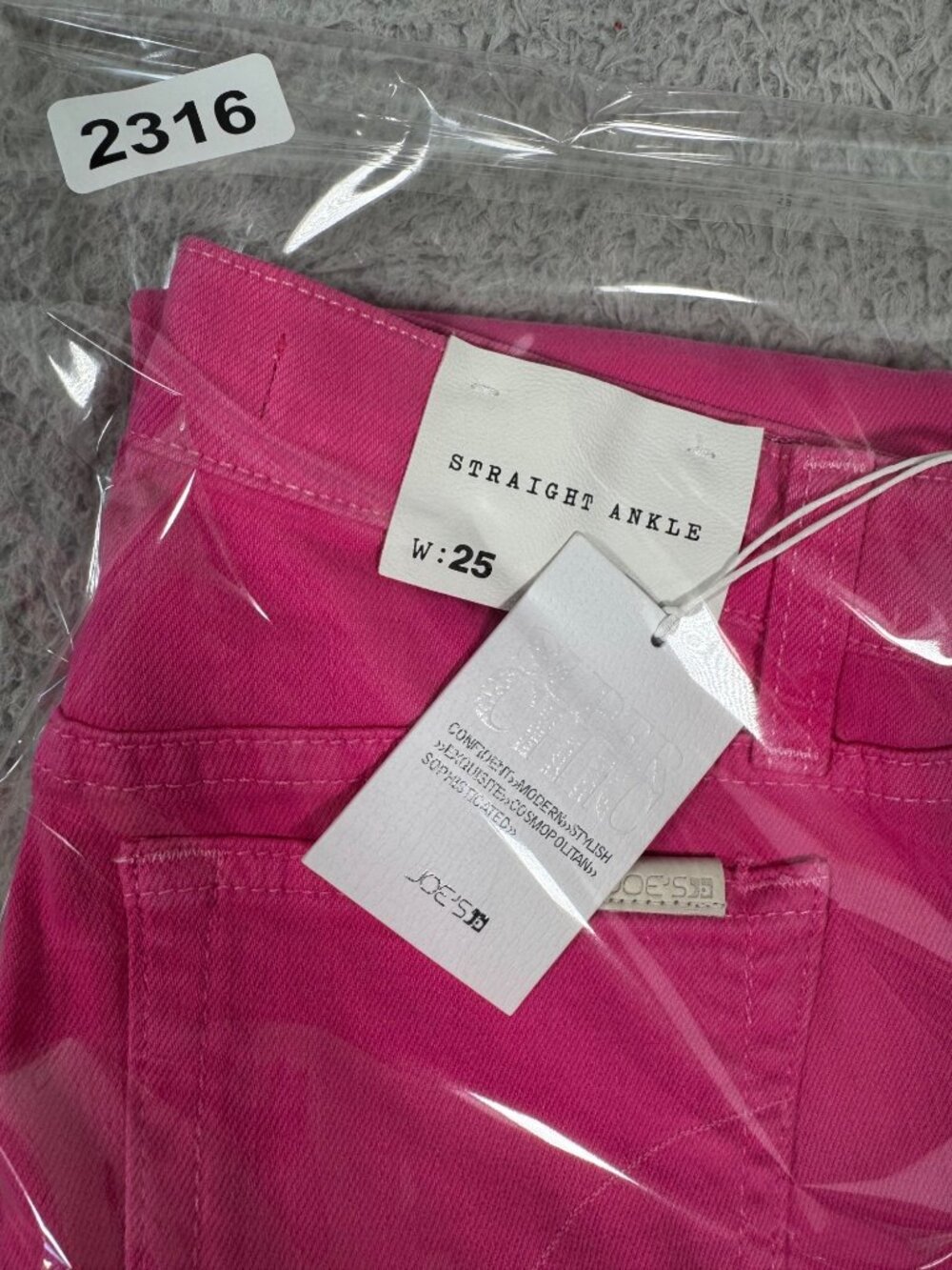 Joes Jeans Straight Ankle Pink Glo Junior Womens W25 Office Casual Retro - Picture 12 of 12